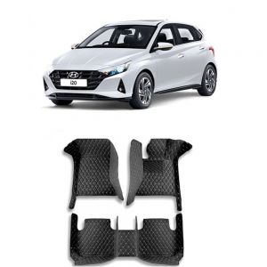 Floor Mats for I20 New (2020) - Black